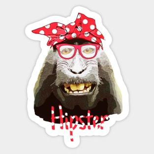 Bandana and monkey, gorilla, chimpanzee Sticker